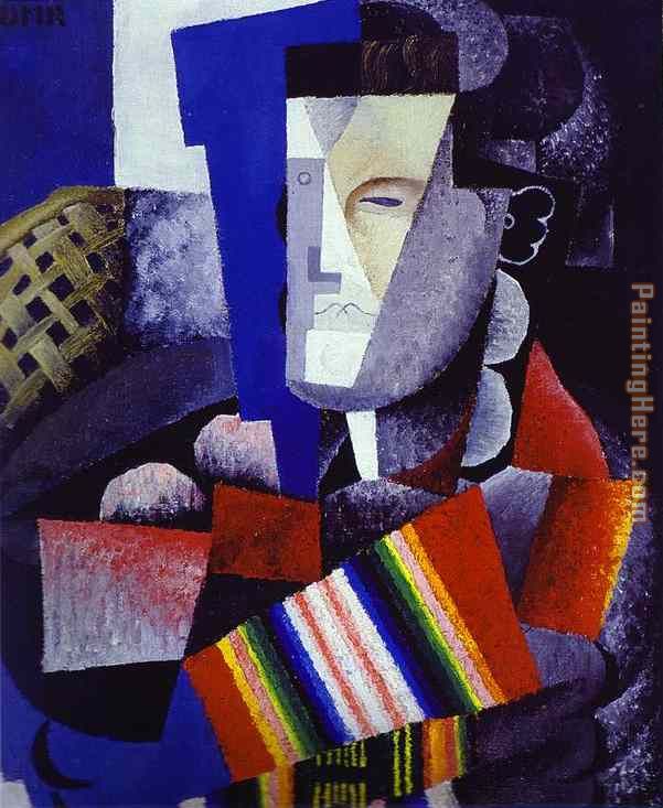 Portrait de Martin Luis Guzman painting - Diego Rivera Portrait de Martin Luis Guzman art painting